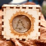 Weihnachtsseife in der Holzbox